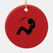 Beste der Trainer 2 der Welt mit Seiten versehener Keramik Ornament (Hinten)