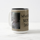 Beste der Vater-Tasse der lustige Welt Zweifarbige Tasse (Vorderseite Links)