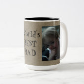 Beste der Vater-Tasse der lustige Welt Zweifarbige Tasse (VorderseiteRechts)
