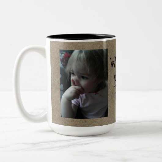 Beste der Vater-Tasse der lustige Welt Zweifarbige Tasse (Links)