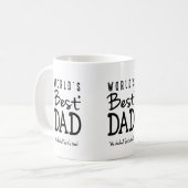 Beste der Vater-Tasse der Welt Kaffeetasse (Vorderseite Links)
