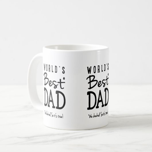 Beste der Vater-Tasse der Welt Kaffeetasse (Vorderseite Links)