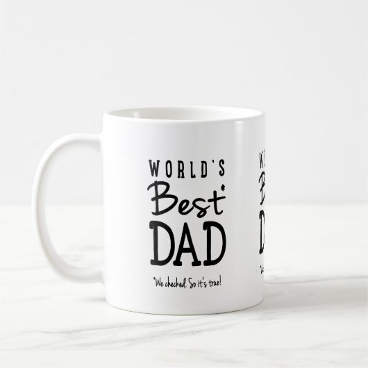 Beste der Vater-Tasse der Welt Kaffeetasse (Links)