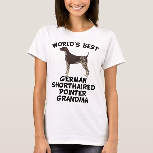 Beste deutsche der kurzhaarige Zeiger-Großmutter T-Shirt (Vorderseite)