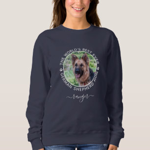 Beste Deutsche Schäferhund-Mama Foto Name Benutzer Sweatshirt