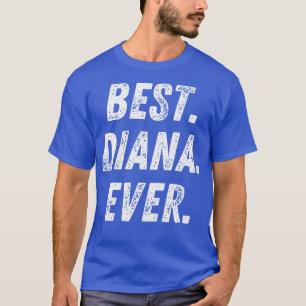 Beste Diana je Retro Vorname Geschenk T-Shirt