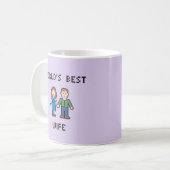 Beste die Ehefrau-Tasse der Pixel-Welt Kaffeetasse (Vorderseite Links)