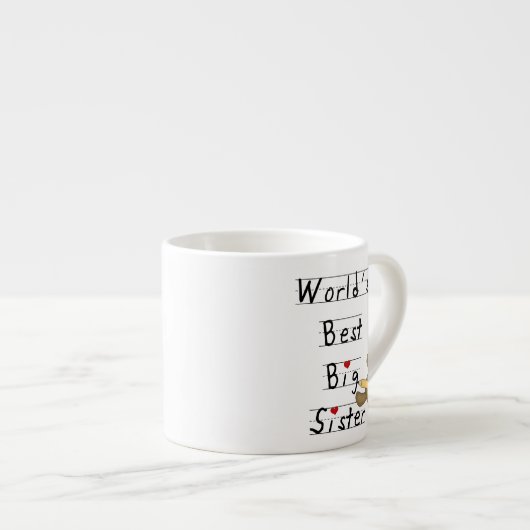 Beste die große Schwester-Geschenke der Welt Espressotasse (Vorderseite Rechts)