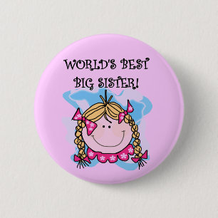 Beste die große Schwester-T-Shirts und Geschenke Button