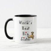 Beste die große Schwester-T-Shirts und Geschenke Tasse (Links)