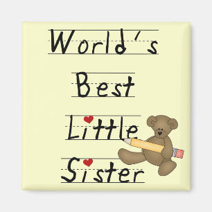 Beste die kleine Schwester-T-Shirts und Geschenke Magnet