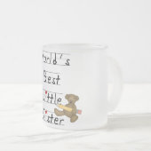 Beste die kleine Schwester-T-Shirts und Geschenke Mattglastasse (VorderseiteRechts)