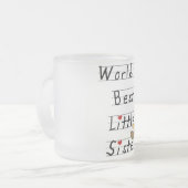 Beste die kleine Schwester-T-Shirts und Geschenke Mattglastasse (Vorderseite Links)