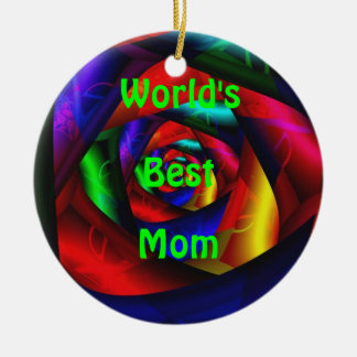 Beste die Mama-Verzierung der Welt Keramikornament
