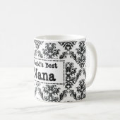 Beste die Nana-Tasse der Welt - Damast-Art Kaffeetasse (VorderseiteRechts)
