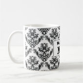 Beste die Nana-Tasse der Welt - Damast-Art Kaffeetasse (Links)