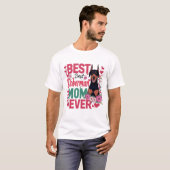 Beste Doberman-Mama je T-Shirt (Vorne ganz)