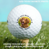 Beste DOG-MAMA je Personalisierten Haustier Foto W Golfball