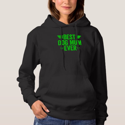 Beste Dogenmum je 3 Hoodie (Vorderseite)