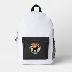 Beste Doodle-Mama Aller Zeiten Retro Hund Bedruckter Rucksack