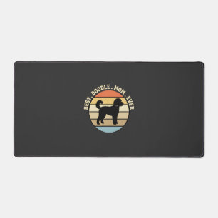 Beste Doodle-Mama überhaupt Retro Hund Schreibtischunterlage
