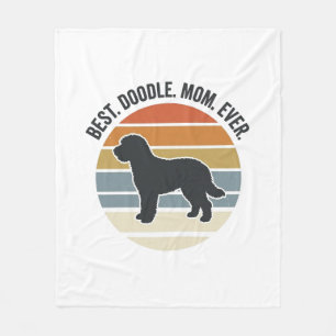 Beste Doodle-Mutter Aller Zeiten Vintage-Hundemutt Fleecedecke