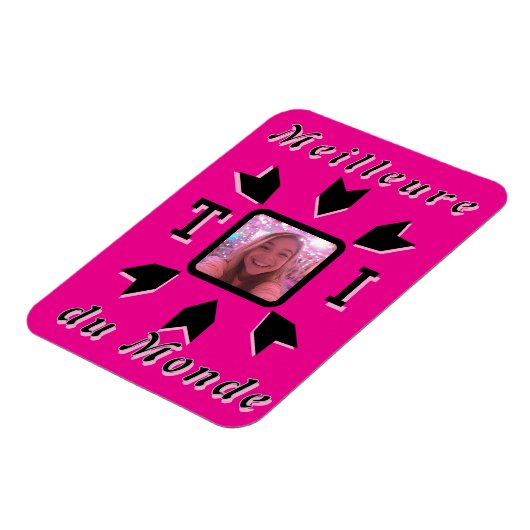 "Beste Du der Welt" Magnet (Linke Seite)