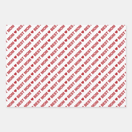 Beste dunkelrote und weiße Papierblätter für die M Geschenkpapier Set (Vorderseite 2)