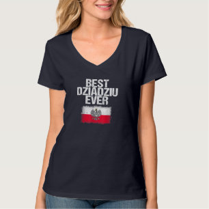 Beste Dziadziu je Vatertag Polnischer Opa Gif T-Shirt