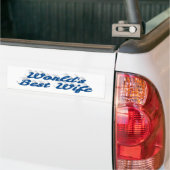 Beste Ehefrau Autoaufkleber (Auf Lkw)