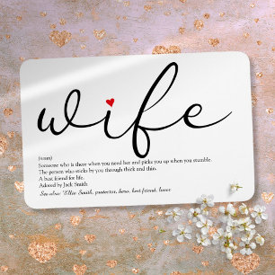 Beste Ehefrau der Welt Definition Magnet