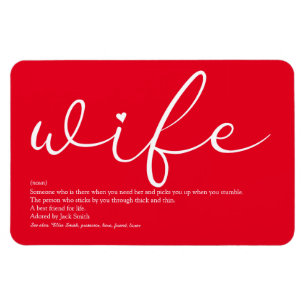 Beste Ehefrau der Welt Definition Magnet