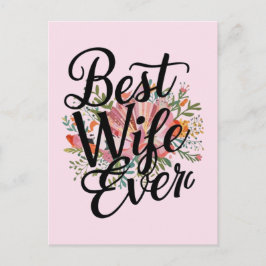 Beste Ehefrau ever Postkarte