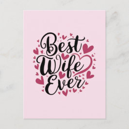 Beste Ehefrau ever  Postkarte