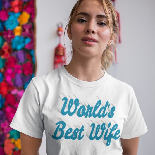 Beste Ehefrau Himmelblau T-Shirt