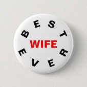 Beste Ehefrau je Button (Vorderseite)