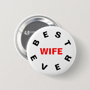 Beste Ehefrau je Button