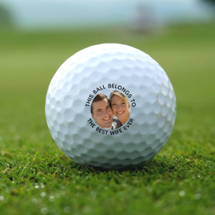 Beste Ehefrau je Foto Golfball