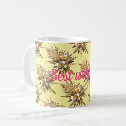 Beste Ehefrau je Kaffeetasse (Vorderseite Links)