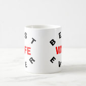 Beste Ehefrau je Kaffeetasse (Mittel)