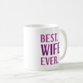 Beste Ehefrau je Kaffeetasse (VorderseiteRechts)