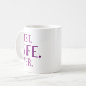Beste Ehefrau je Kaffeetasse (Vorderseite Links)