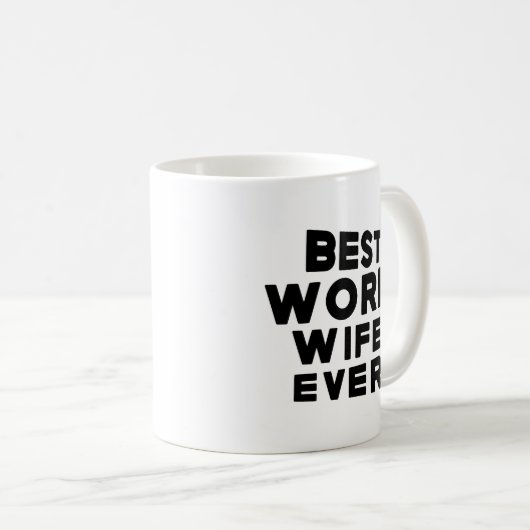 Beste Ehefrau je Kaffeetasse (VorderseiteRechts)