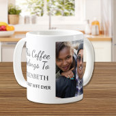 Beste Ehefrau je Personalisiertes Foto Kaffeetasse