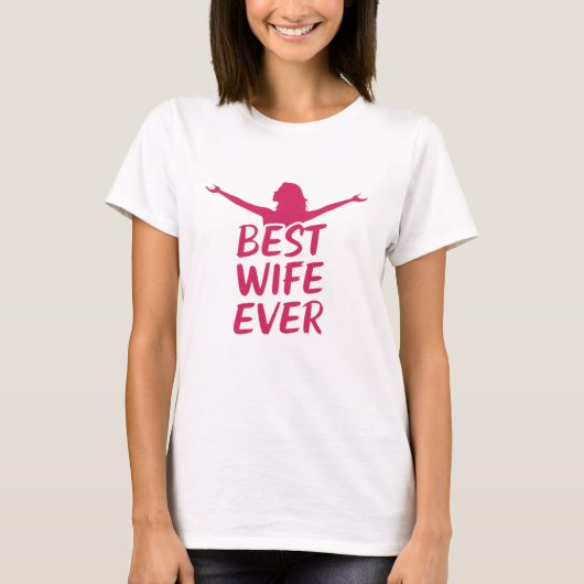 Beste Ehefrau je T-Shirt (Vorderseite)