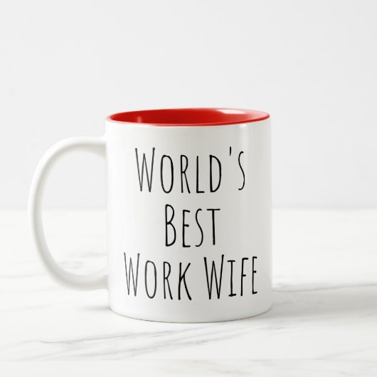 Beste Ehefrau Red Zweifarbige Tasse (Links)