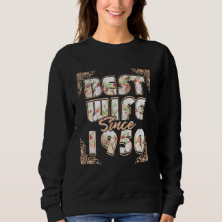 Beste Ehefrau seit 1950 70. Hochzeitstag 70 Sweatshirt
