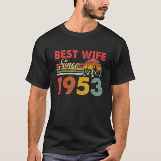 Beste Ehefrau seit 1953 Epic Matching 70. Wedding  T-Shirt (Vorderseite)