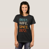 Beste Ehefrau seit 1972 51. T-Shirt (Vorne ganz)