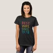 Beste Ehefrau seit 1978 41. T-Shirt (Vorne ganz)